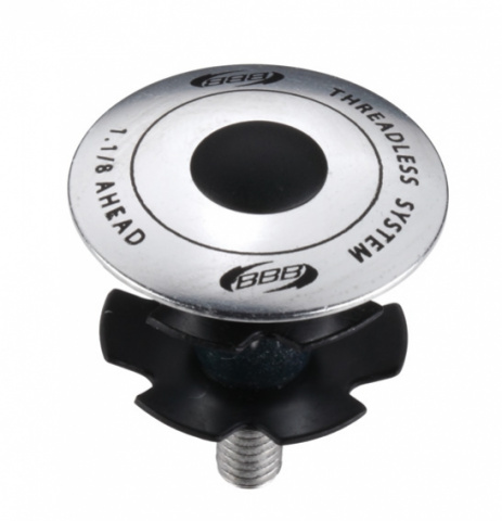 zátka BBB BAP-02 RoundHead 1 i 11/8 stříbrná