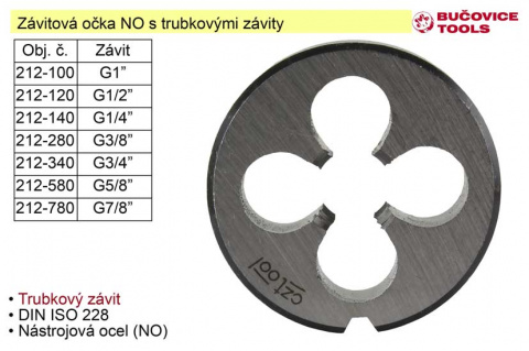 Závitové očko G1" NO trubkový závit