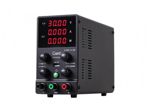 Zdroj laboratorní GETI GLPS6005H  0-60V/ 0-5A