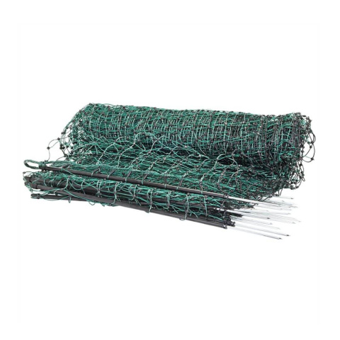 Zelená síť STANDARD pro elektrický ohradník pro psy, králíky, kočky, výška 65 cm, 25 m, 1 hrot
