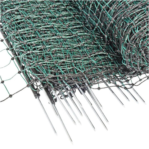 Zelená síť STANDARD pro elektrický ohradník pro psy, králíky, kočky, výška 65 cm, 25 m, 1 hrot