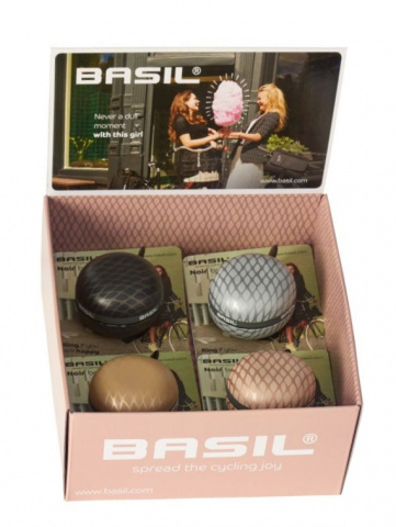 zvonek BASIL NOIR BELL box mix 4 kusy