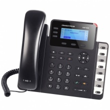 GXP-1630 Grandstream - IP telefon, LCD, 3x SIP účty, 3 linky, 2x RJ45 Gb, POE, HD audio, podsvíc. LCD, 8x BLF
