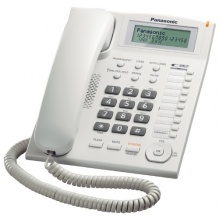 KX-TS880FXW Panasonic - jednolinkový telefon, displej, CLIP, konektor pro n.s. 2,5mm, speakerphone, barva bílá