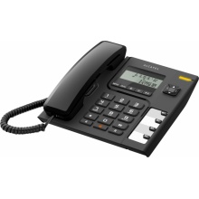 TEMPORIS-56 Alcatel - analogový telefonní přístroj s LCD displejem v černém provedení