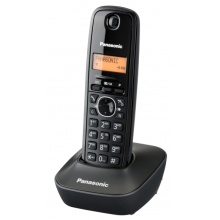 KX-TG1611FXH Panasonic - DECT bezdrátový telefon, 1-řádkový podsvícený displej, CLIP, české menu, barva šedá