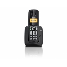 GIGASET-A220-BLACK Gigaset - DECT/GAP bezdrátový telefon, barva černá