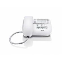 GIGASET-DA510-WHITE Gigaset - standardní telefon bez displeje, 20 přímých kláves, vysoká kvalita zvuku, barva bílá