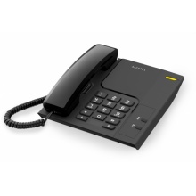 TEMPORIS-26 Alcatel - analogový telefonní přístroj bez displeje v černém provedení