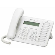 KX-DT543X Panasonic digitální telefon s podsvětleným 3-řádkovým displejem, 24 programovatelných tlač., bílý