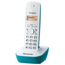 KX-TG1611FXC Panasonic - DECT bezdrátový telefon, 1-řádkový podsvícený displej, CLIP, české menu, modrý (aqua)