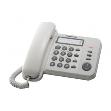 KX-TS520FXW Panasonic - domácí telefon s praktickými funkcemi, LED indikace, 3x jednotl. volba, bílá