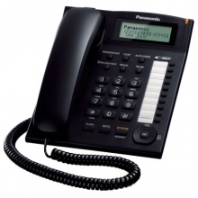 KX-TS880FXB Panasonic - jednolinkový telefon, displej, CLIP, konektor pro n.s. 2,5mm, speakerphone, barva černá