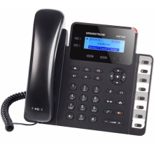 GXP-1628 Grandstream - IP telefon, LCD, 2x SIP účty, 2 linky, 2x RJ45 Gb, POE, HD audio, podsvíc. LCD, 8x BLF
