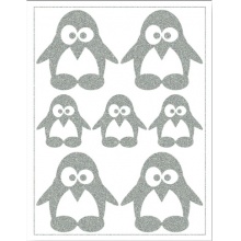 reflexní nažehlovací tučňáci