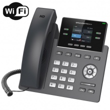 GRP-2612W Grandstream - IP telefon, barevný LCD, 2x SIP účty, 2x RJ45 Mb, POE, 4x prog. tl.,16x BLF, WIFI