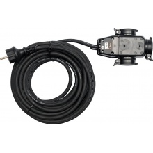 YATO Prodlužovací kabel 20m, 230V 3x1,5mm, gumová izolace, 3 zásuvky YT-81162