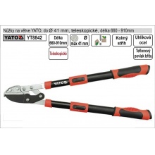 Nůžky na větve YATO 660-910mm kovadlinkový břit teleskopické převodo