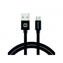 Kabel SWISSTEN USB/Micro USB 1,2M černý