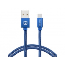 Kabel SWISSTEN 71521208 USB/USB-C 1,2m Blue