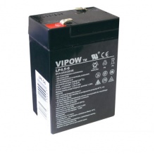 Baterie olověná 6V 4.5Ah VIPOW BAT0200