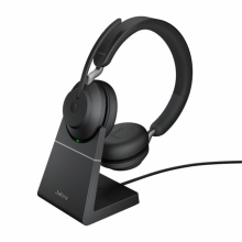 EVOLVE2-65-STEREO-A-MS-STAND Jabra - bezdrátová náhlavní souprava pro PC, Bluetooth, USB-A, NFC, přes hlavu, na obě uši+stojánek