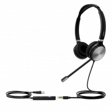 UH36-DUAL Yealink - náhlavní souprava na obě uši, 3,5 mm jack + USB