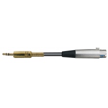 DEXON Signálový kabel XLR nesym. ona / Jack 3,5 stereo