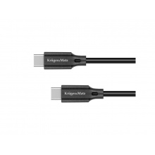 Kabel KRUGER & MATZ KM1261 Basic USB-C/USB-C 2,5m Black
