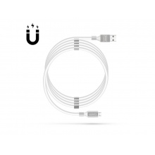 Kabel DELIGHT 55446M-WH Micro USB 1,2m magnetický