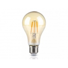 Žárovka Filament LED E27 8W A67 bílá teplá V-TAC VT-1958 Amber