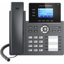 GRP-2604P Grandstream - IP telefon, podsvícený LCD, 6x SIP účet, 3 linky, 2x RJ45 Gb, 10x BLF, POE