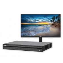 NVR4208-4KS2/L +LCD22 - 8CH, 8Mpix, 2xHDD, 160Mb, popl., +LCD22 monitor LM22-H200