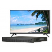 NVR5216-8P-4KS2 +LCD32 - 16CH, 12Mpix, 8x PoE, 2x HDD, 320Mb, +LCD32 monitor LM32-F200