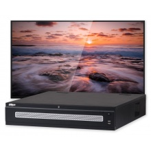 NVR608-64-4KS2 +LCD43 - 64CH, 12Mpix, 8xHDD, RAID, 384Mb, poplach., +LCD43 monitor LM43-F200