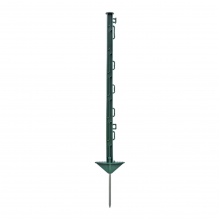 Sloupek plastový pro elektrický ohradník, délka 74 cm, 7 oček, zelený
