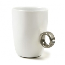 Hrnek GADGET MASTER Ring Mug White/Silver