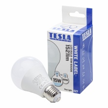 BL271565-2 Tesla - LED žárovka BULB E27, 15W, 230V, 1521lm, 20 000h, 6500K teplá bílá, 240st