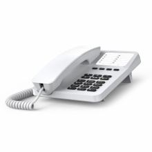 Gigaset-DESK400-WHITE Gigaset - DESK400 Šňůrový telefon na stůl a stěnu pro snadné telefonování - bílý