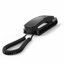 Gigaset-DESK200-BLACK Gigaset - DESK200 Šňůrový telefon na stůl a stěnu, který šetří místo - černý