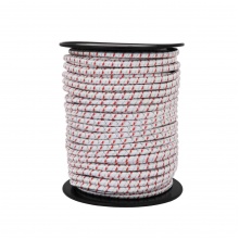 Náhradní gumové elastické lano/provaz pro bránu ohradníku, průměr 7mm, flexibilní, vodivé, 50 m