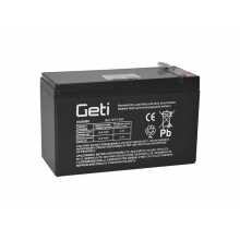 Baterie olověná 12V 7.0Ah GETI (konektor 4,75 mm)