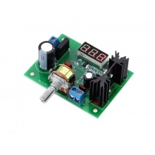 Napájecí modul, stabilizovaný zdroj s LM317 a voltmetrem