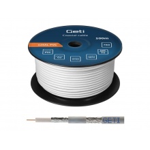 Vodič koax GETI 125AL PVC (100m cívka)