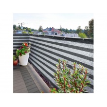 Zástěna na balkón W1157-SGR bílo-šedá 5x0,9m
