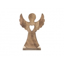 Anděl z mangového dřeva ORION 36,5cm