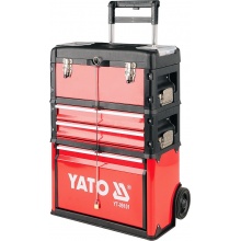 YATO Kufr vozík na nářadí 3 sekce 2 zásuvky YT-09101