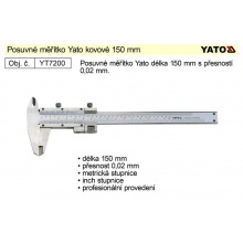 Posuvné  měřítko kovové YATO 150mm