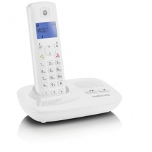 Telefon bezšňůrový Motorola T411 se záznamníkem, bílý
