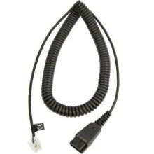 Kabel Jabra QD-RJ09, spirálový 0,5-2 m pro telefony Lucent/Cisco
